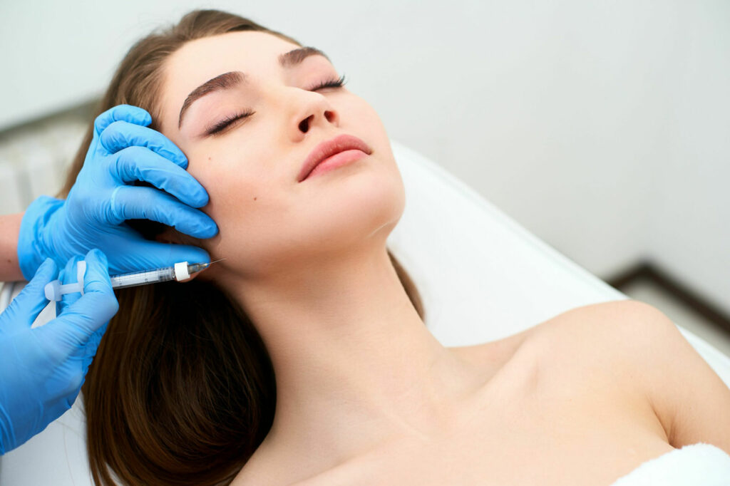 Woman Getting Neurotoxin Treatment | Sorelle Aesthetics in Orefield, PA